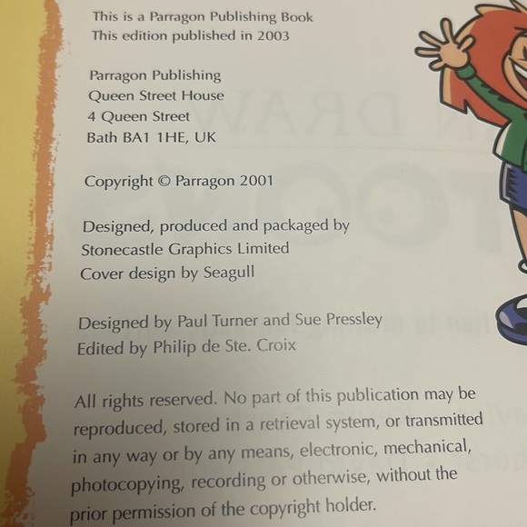 I Can Draw Cartoons hardcover book step-by-step introduction to drawing cartoons - Picture 10 of 17